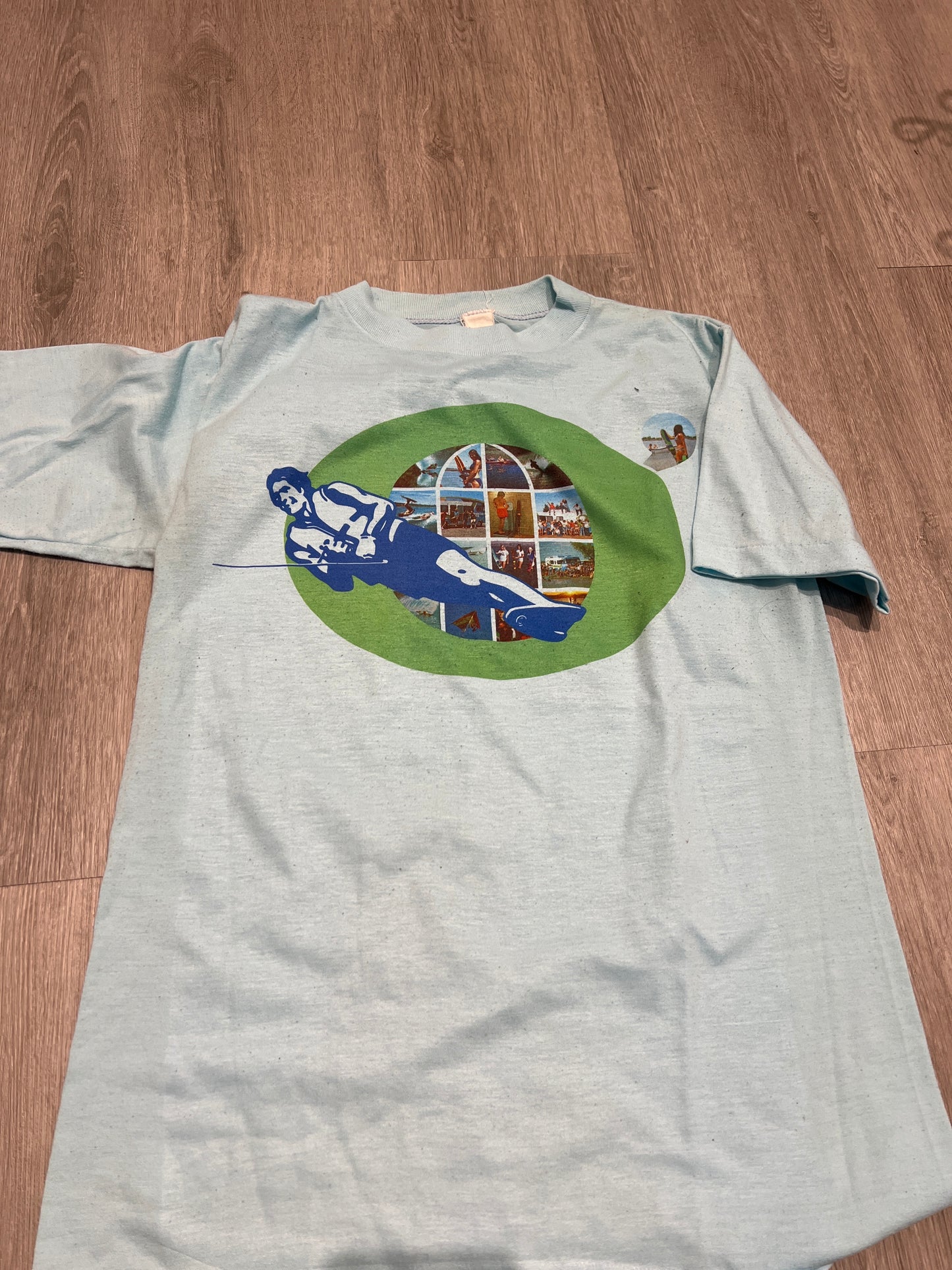 O fishing man blue tee