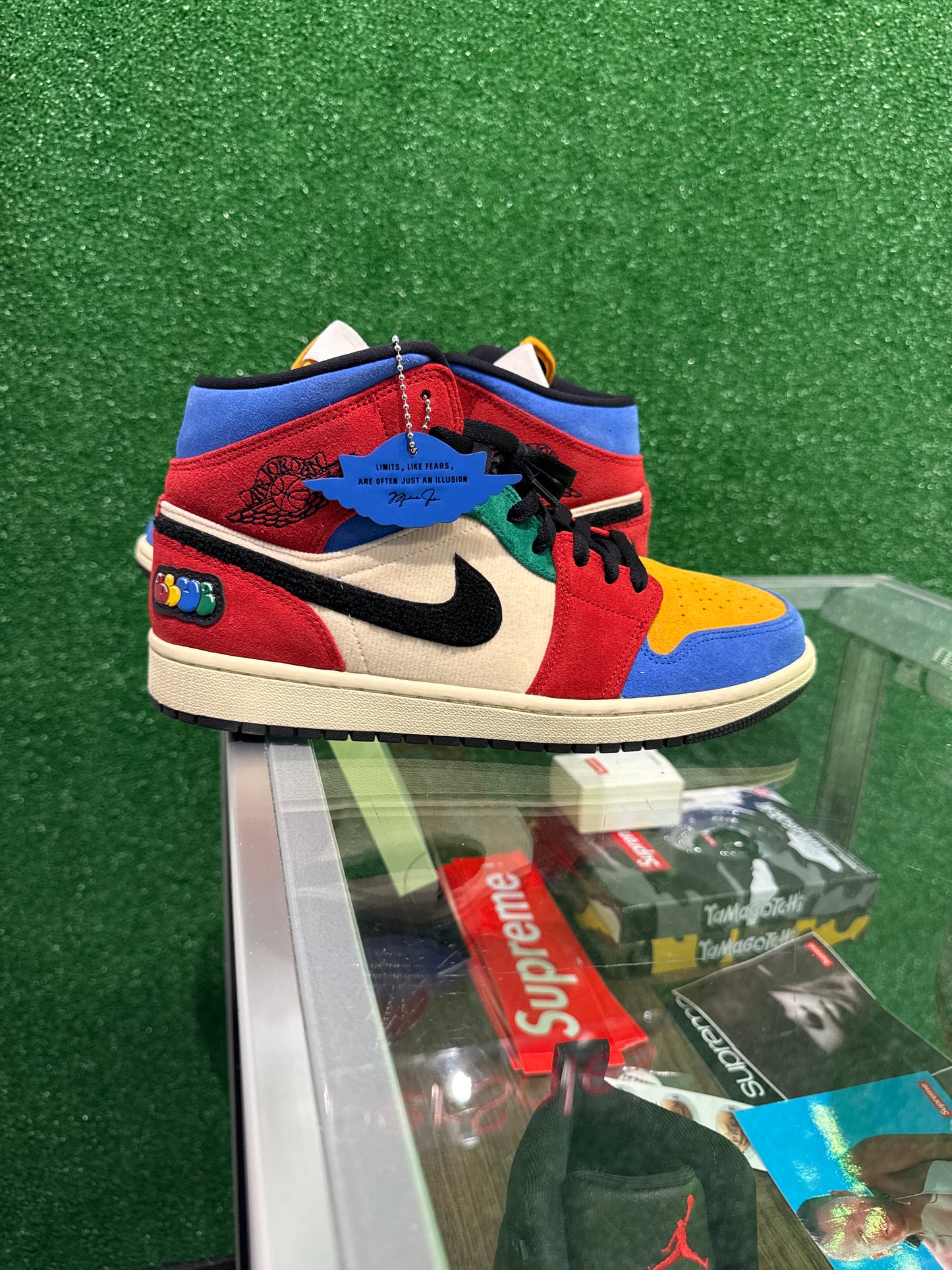 Air Jordan 1 mid fearless blue the great (USED)