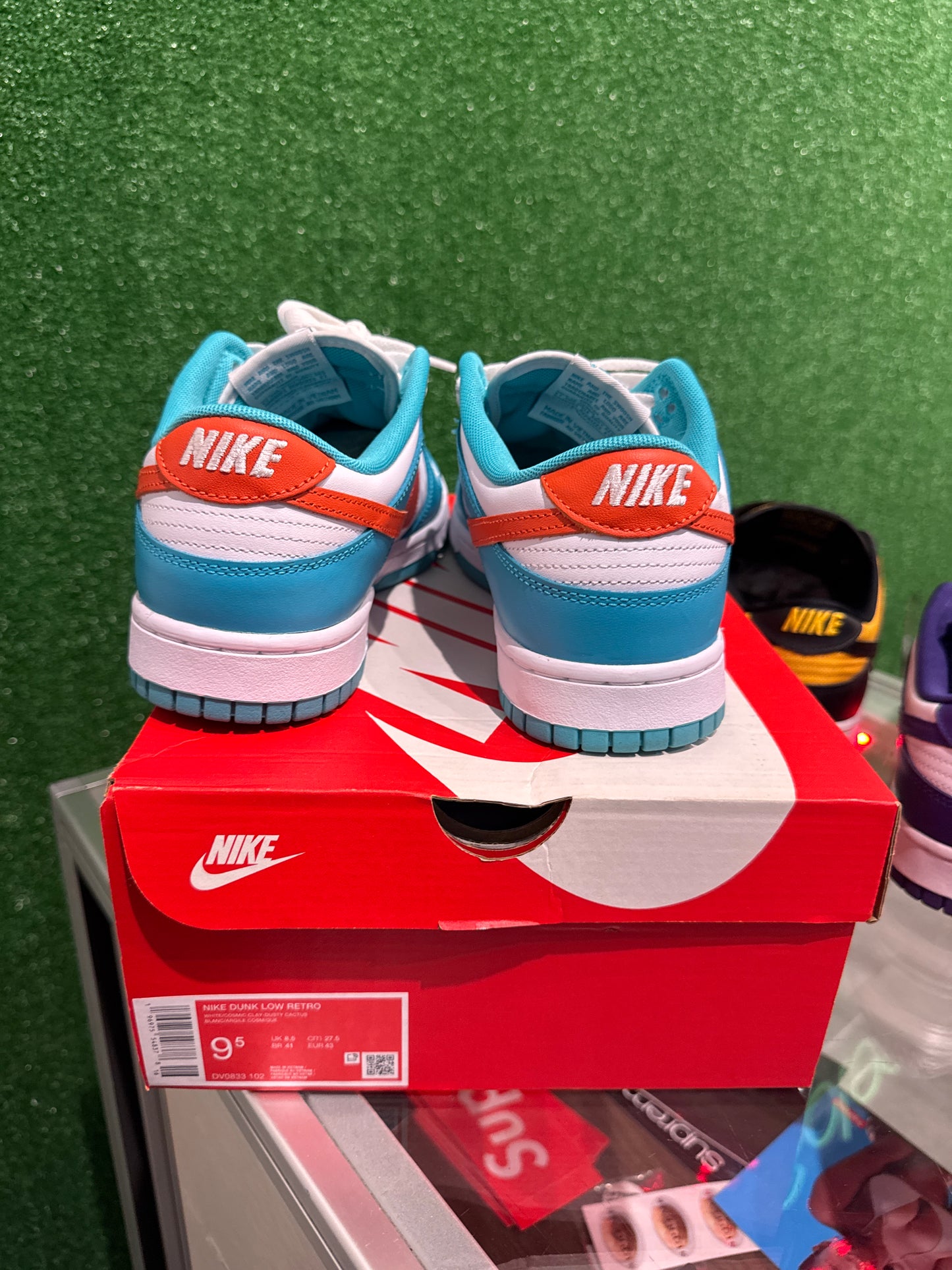 Nike dunk low Miami dolphins (USED)