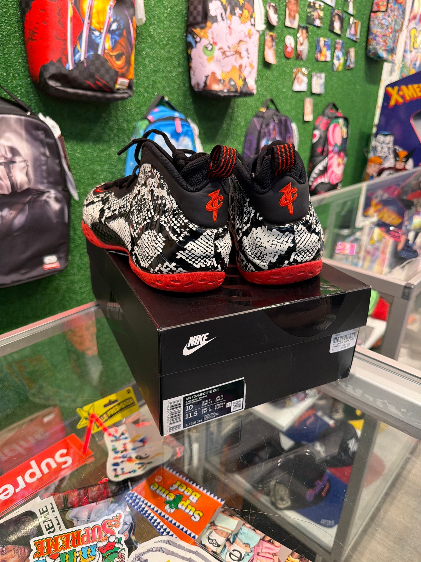 Nike air Foamposite one albino snakeskin(USED)