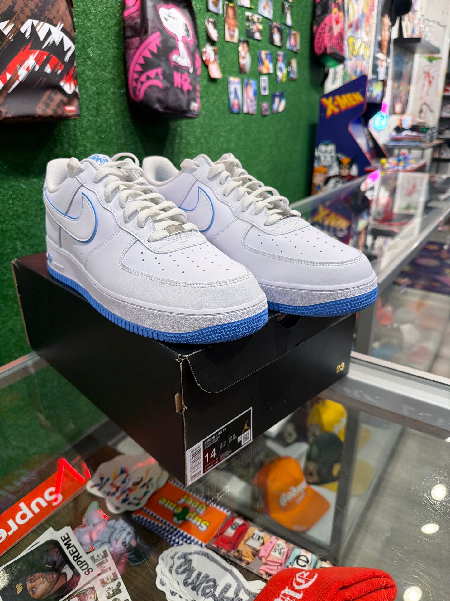 Nike Air Force 1 low university blue sole (USED)