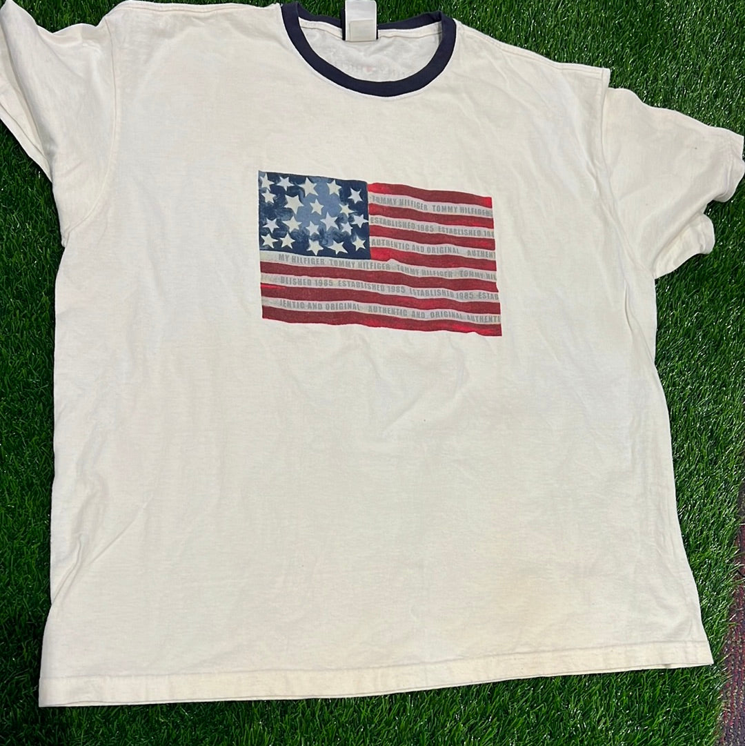 Tommy Hilfiger vintage tee American flag