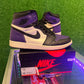 Air Jordan 1 court purple 1.0 (USED)