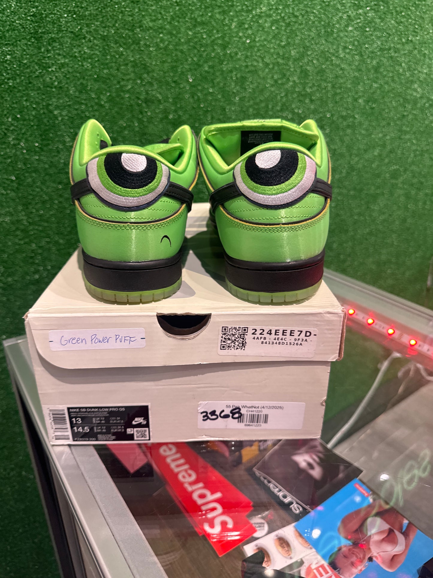 Nike sb dunk low power puff girl buttercup(USED)
