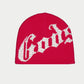 God Speed OG Logo Studded Beanie (Red/White)