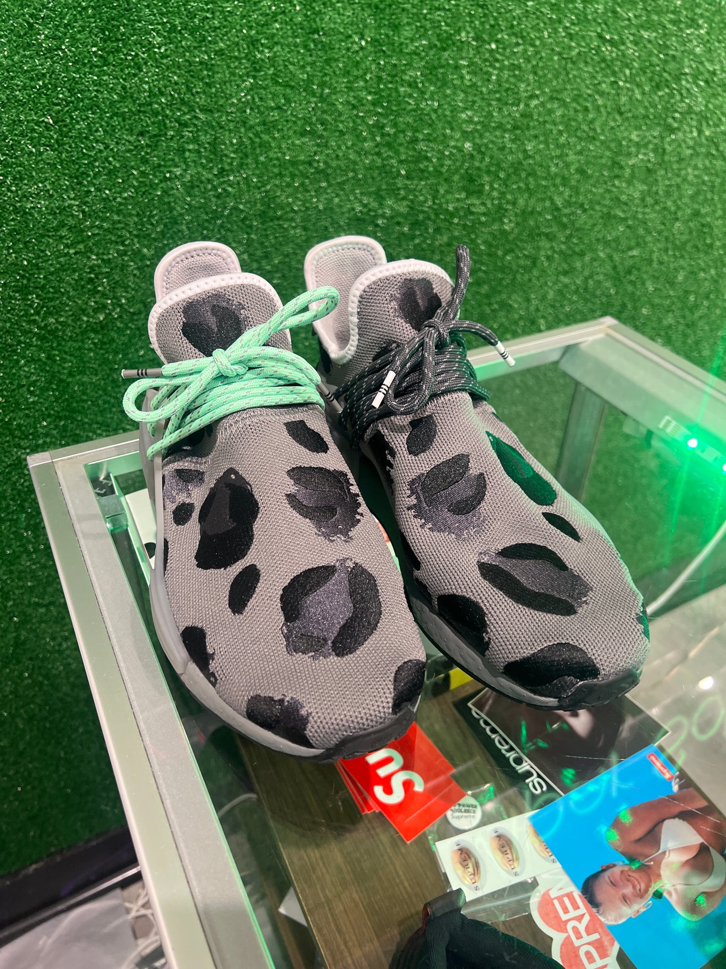 adidas NMD Hu Pharrell Animal Print Ash Grey (USED)