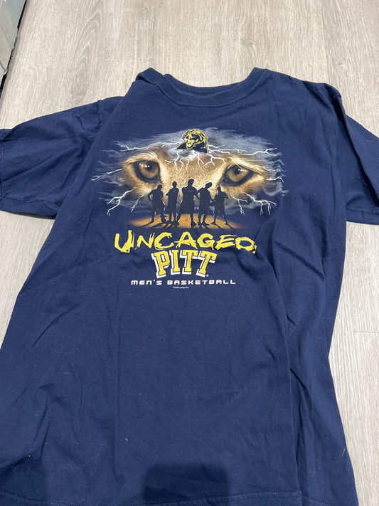 Uncaged pitt men’s basketball tee