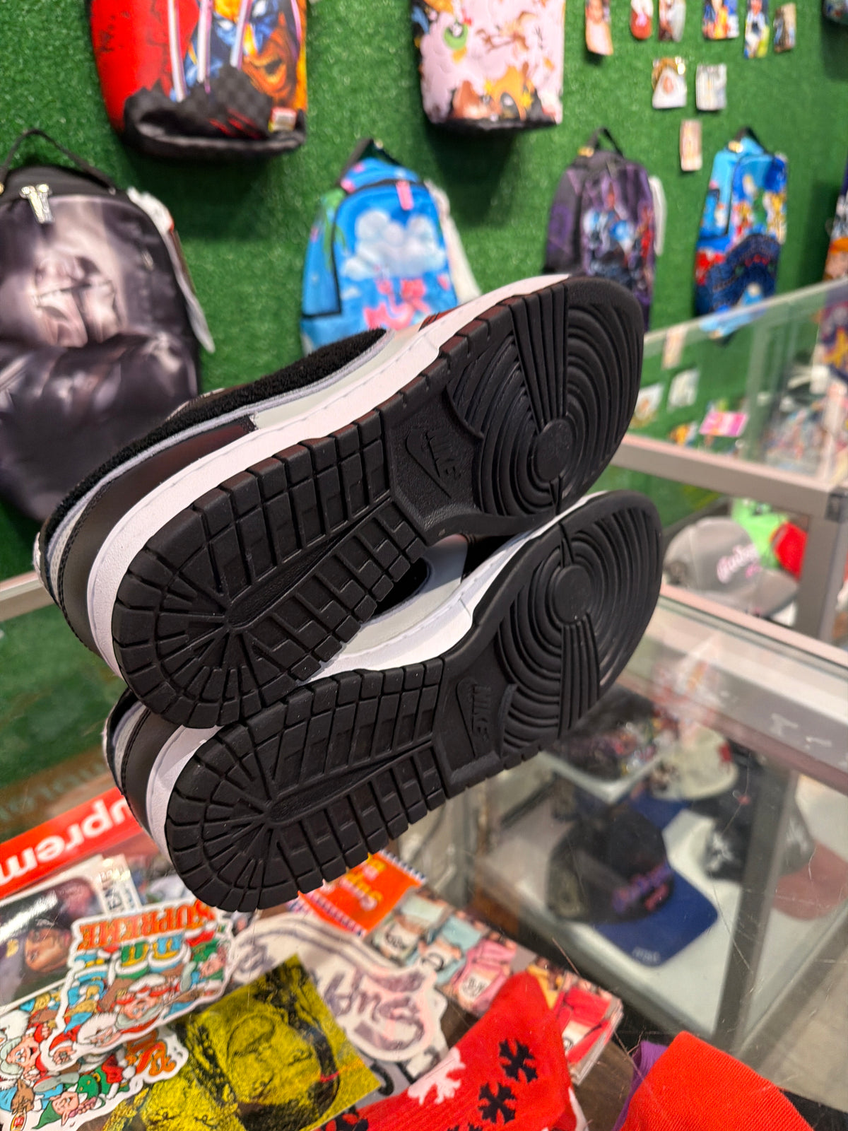 Dunk low swoosh black grey (USED)