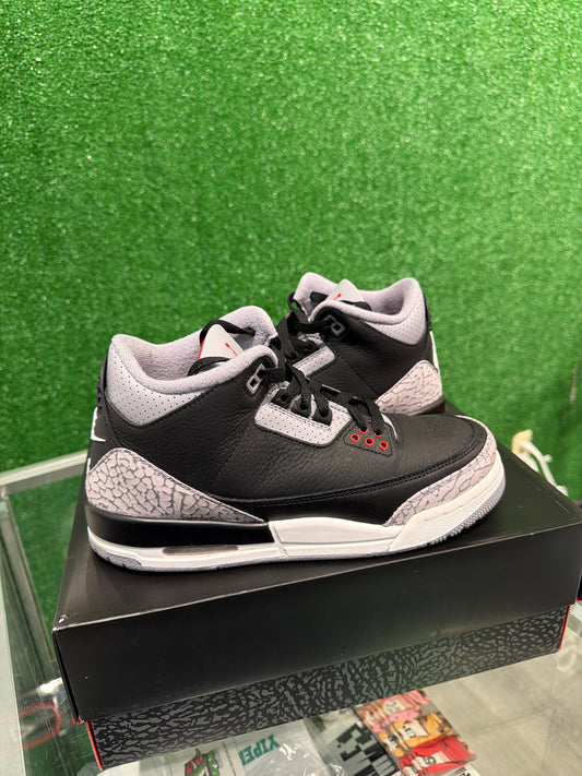 Air Jordan 3 Black Cement (GS) (2024) (USED)
