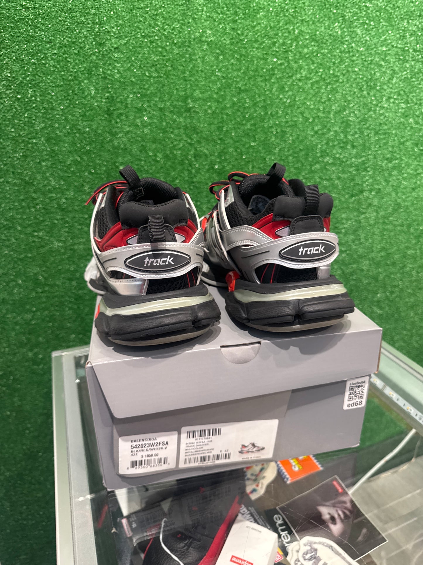 Balenciaga Track Black Red White Silver (USED)