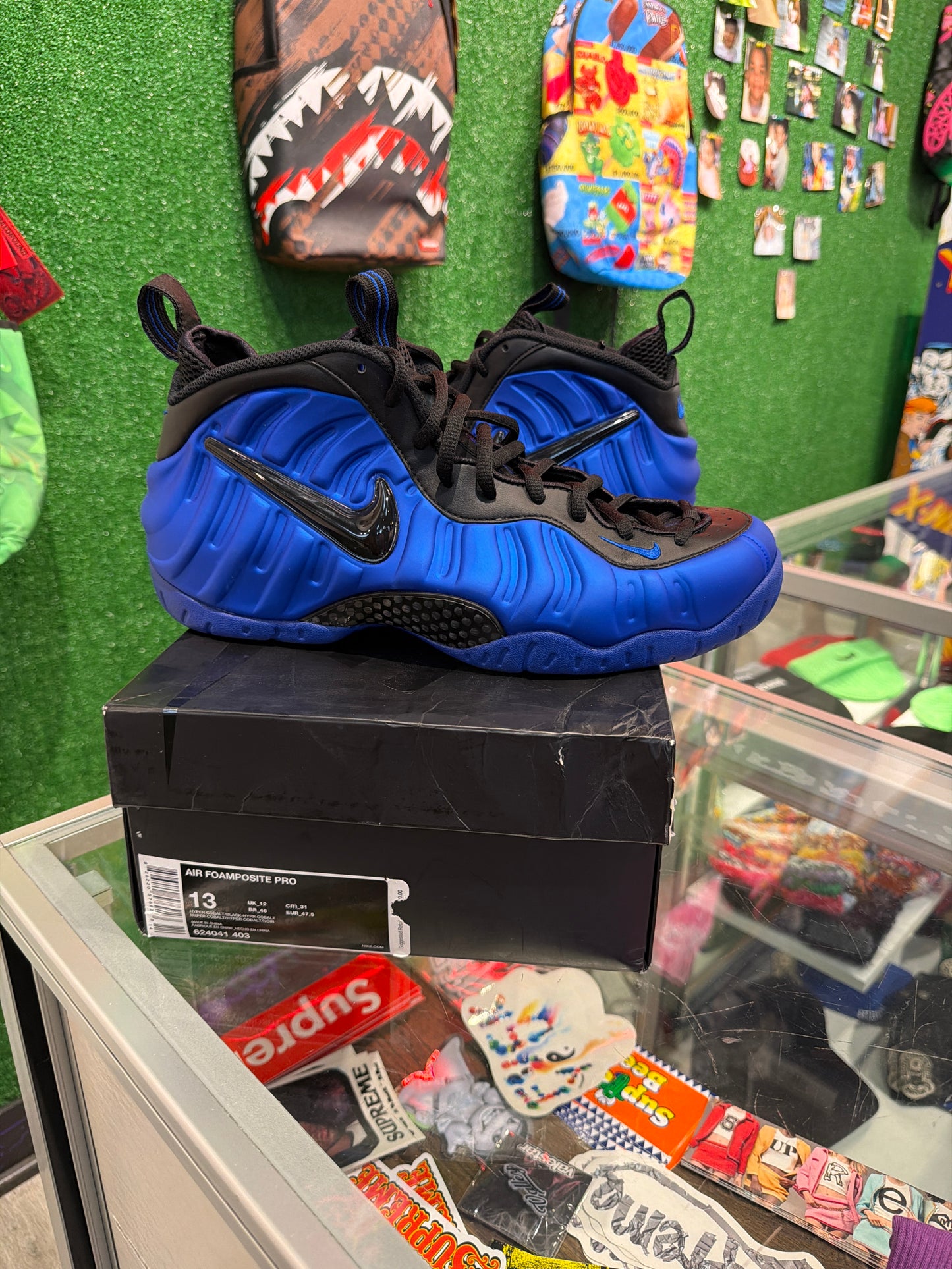 Nike air Foamposite pro hyper colbalt (USED)