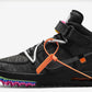 Nike Air Force mid  off white black (Used)