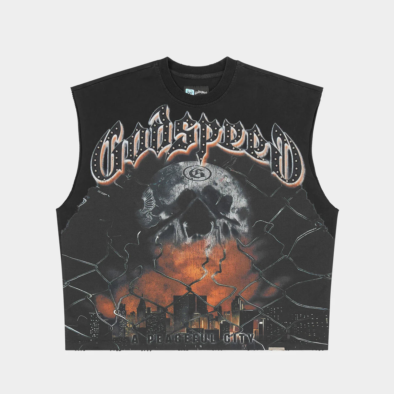 GODSPEED Fences Sleeveless T-shirt (Black)