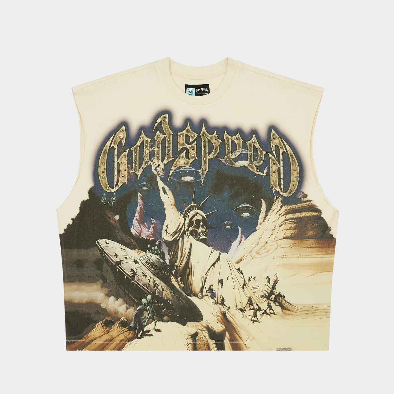 GODSPEED The Landing Sleeveless tee (Bone)