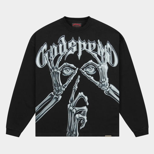 God Speed Silencio LS T-shirt (Black)