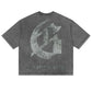 God Speed Collegiate Tee Grey Wash