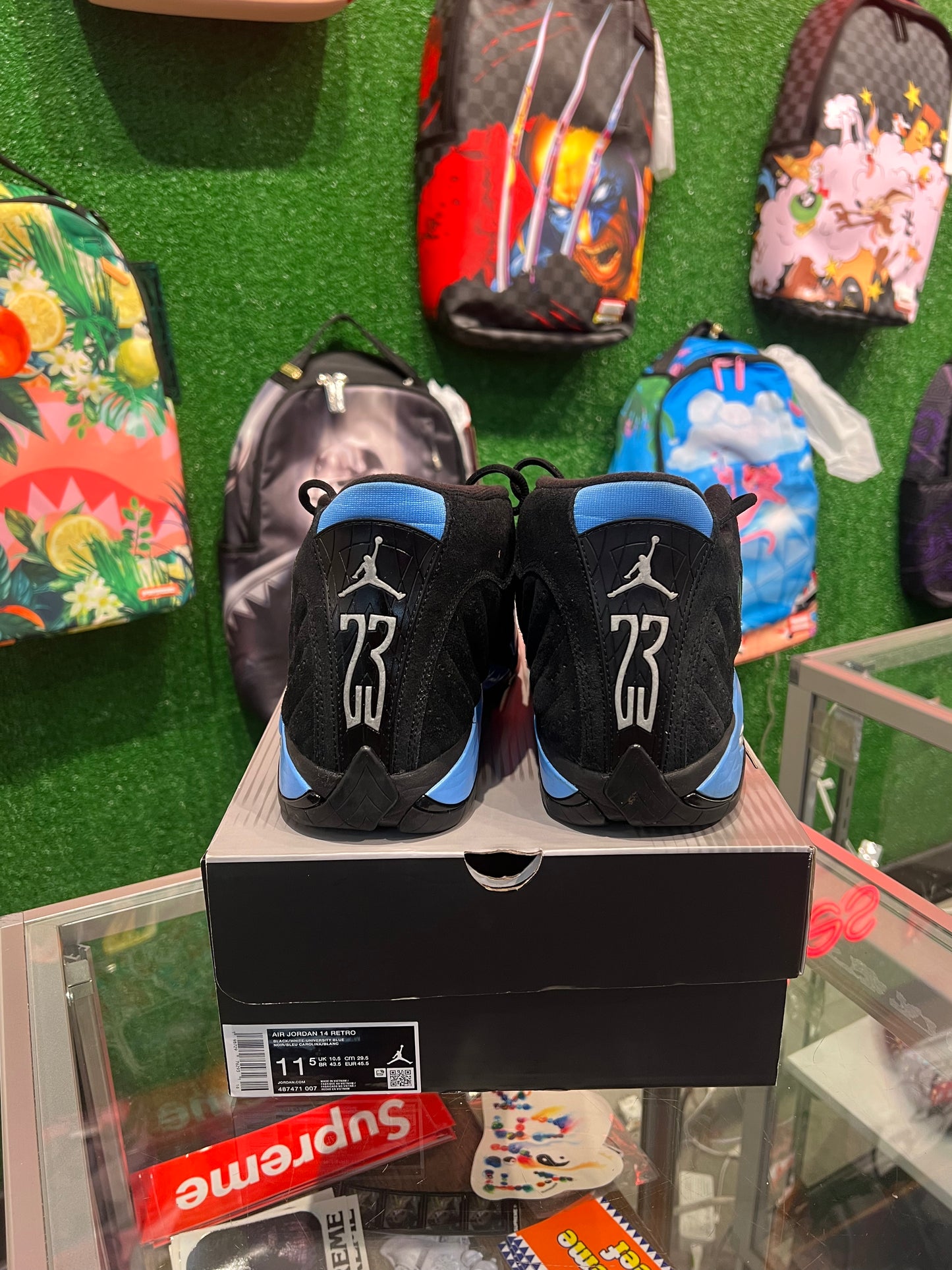 Jordan 14 Black University Blue (USED)