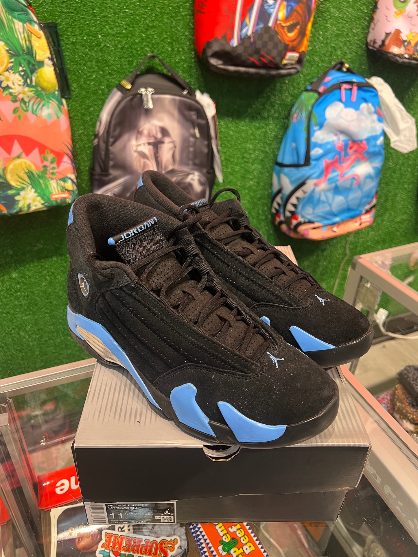 Jordan 14 Black University Blue (USED)
