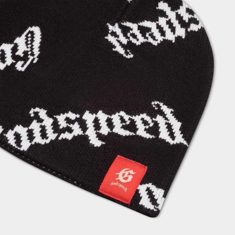 GOD SPEED OG Logo Beanie Hat Black