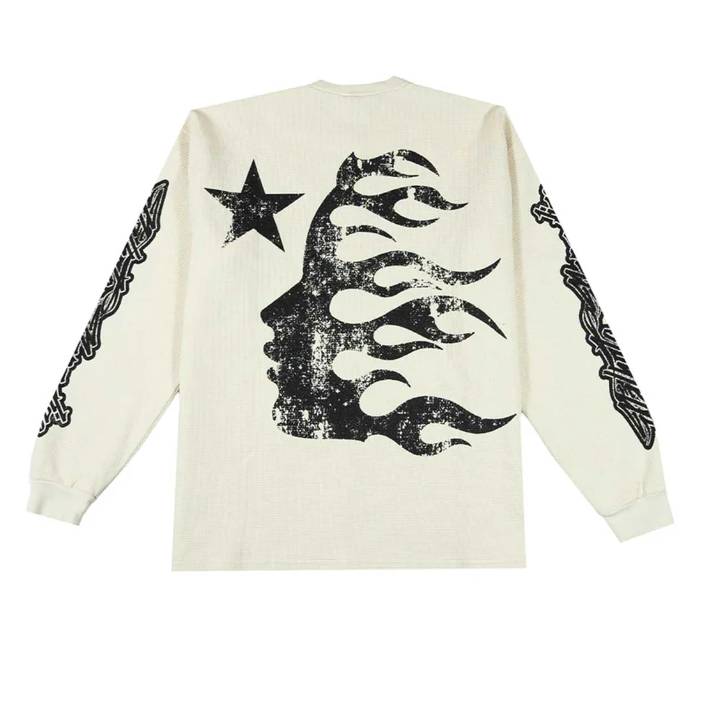 Hellstar Studios Victory Thermal Long Sleeve Cream