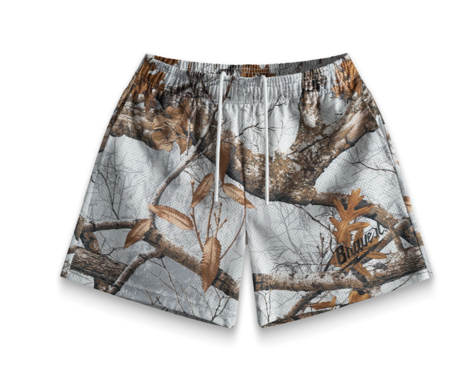 Bravest Studios White Realtree Shorts