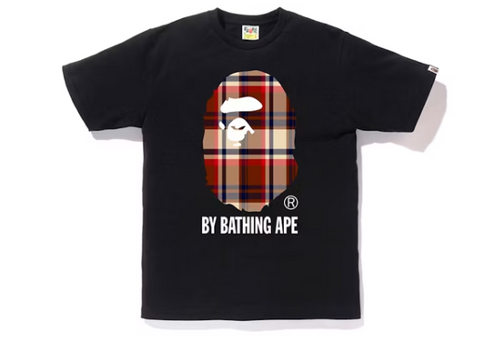 BAPE Check By Bathing Ape Tee Black/Red