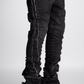 Guapi Iron Grey Stacked Zipper Denim Jeans