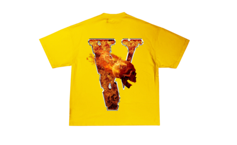 Vlone x Juice WRLD Inferno T-Shirt 'Yellow'