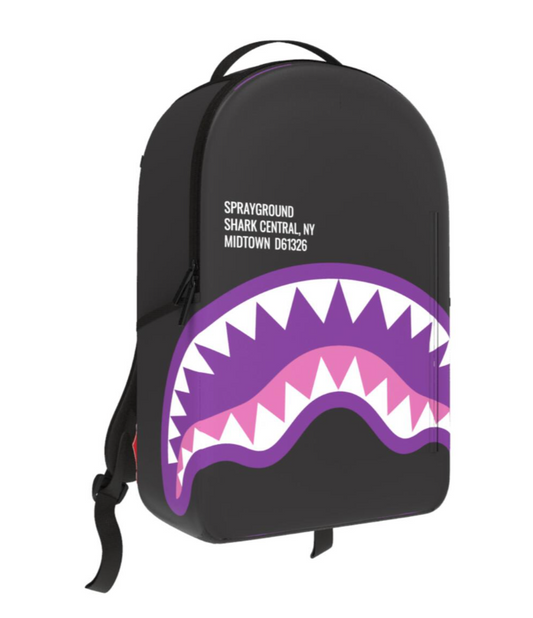 Spray Ground SHARK CENTRAL PURPLE DLXSV BACKPACK (B6408)