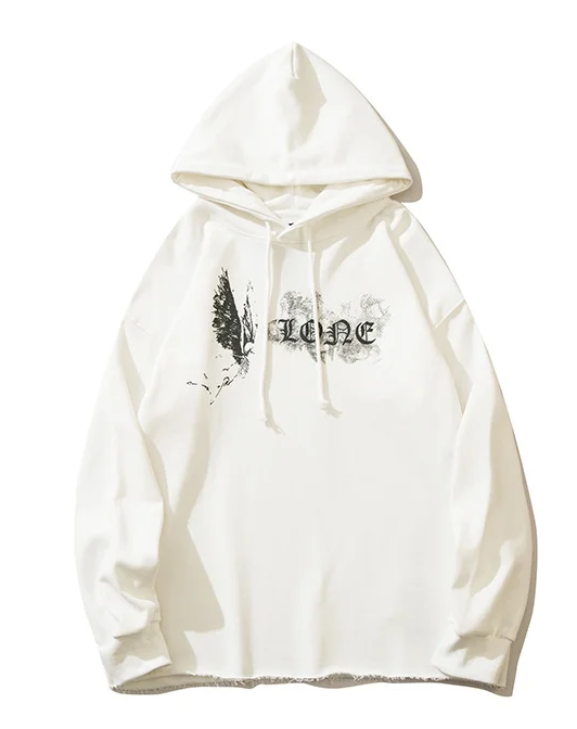 Vlone Smoke Angel Hoodie White