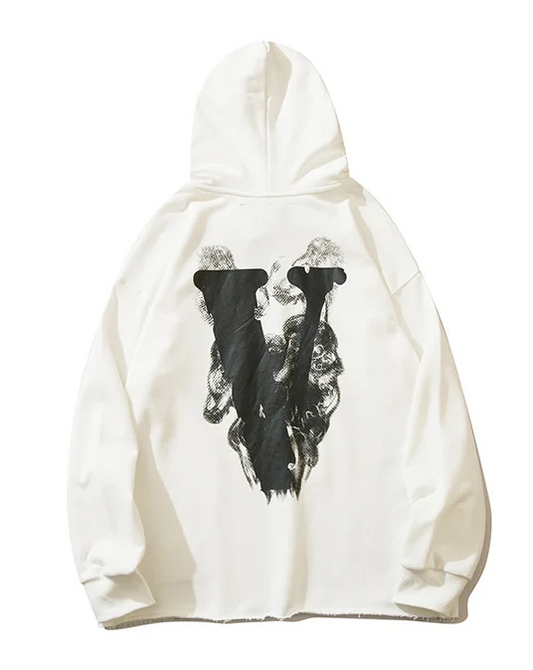 Vlone Smoke Angel Hoodie White