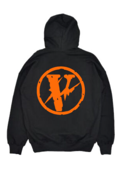 Vlone Friends Hoodie Black Orange