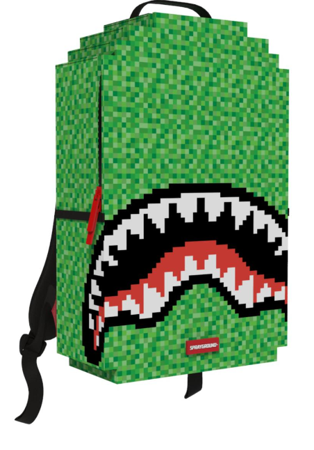 Spray Ground PIXEL SHAPE MINECRAFT BACKPACK (B5990)