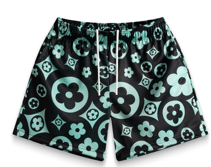 Bravest Studios Menthol Flower Shorts