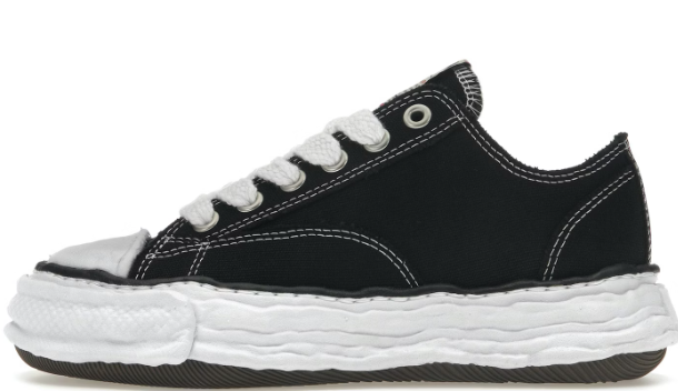 Maison Mihara Yasuhiro Peterson 23 OG Sole Canvas Low Black White