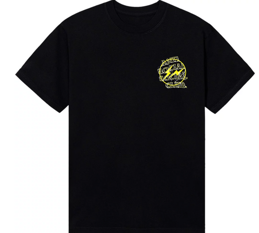 Anti Social Social Club x Fragment Design Bolt Tee 'Black/Yellow'