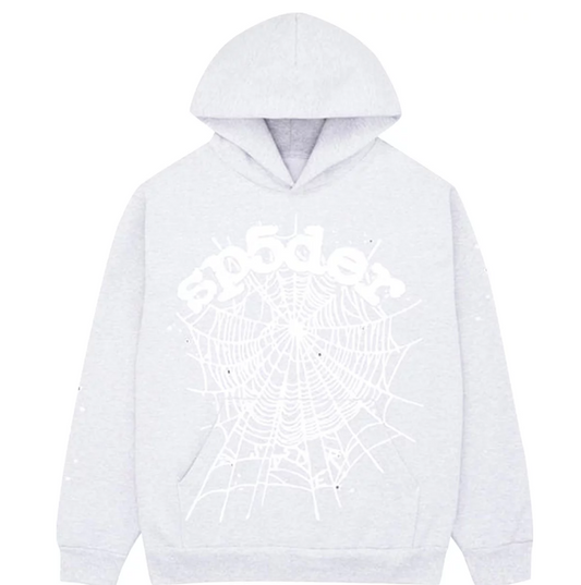 Sp5der OG Web Hoodie 'Heather Grey'