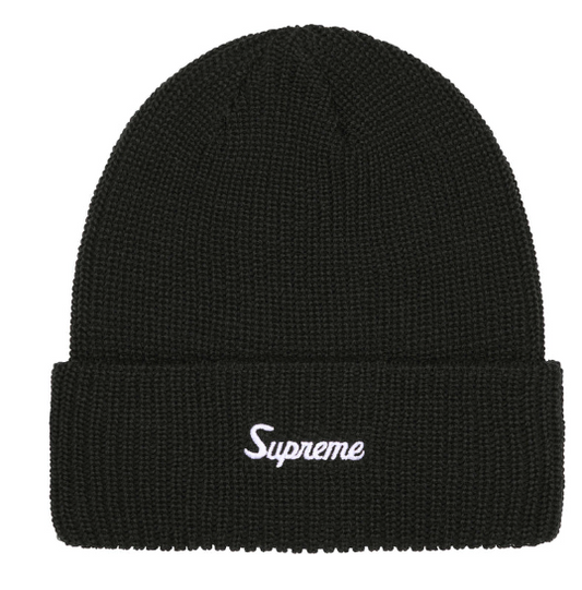 Supreme Loose Gauge Beanie Black