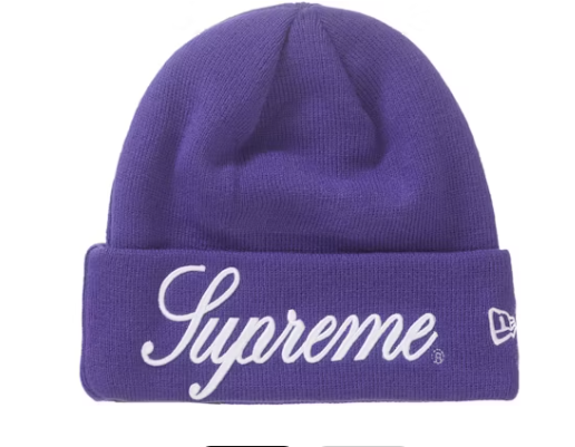 Supreme New Era Script Beanie Royal