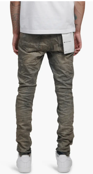 PURPLE BRAND PURPLE Skinny Fit Jeans (Indigo Oil Repair)