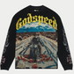 God Speed Long Lonely Road LS T-shirt (Black Wash)