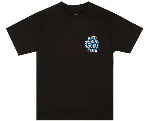 Anti Social Social Club x Fragment Design Blue Bolt Tee Black