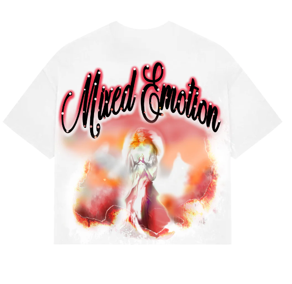 Mixed Emotion Red "Rhinestone" Cropped Tee