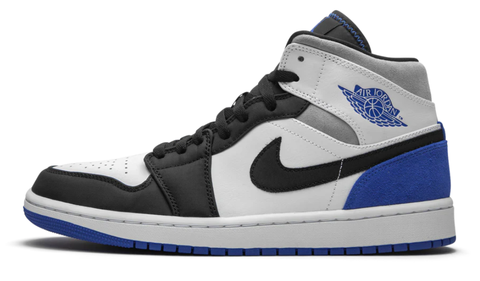 Air Jordan 1 Mid Royal Black Toe (USED)