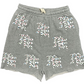 Mixed Emotion Grey Logo Shorts