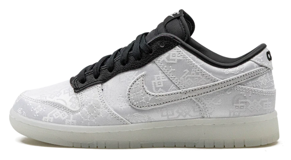 Nike dunk low clot fragment white