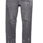 Purple Brand  Jeans P001 Worn Grey Knee Slit