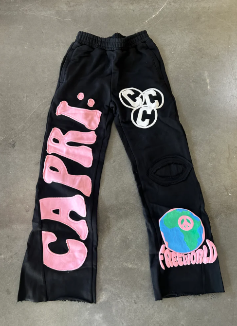 Project Capri Flared Sweats Pink