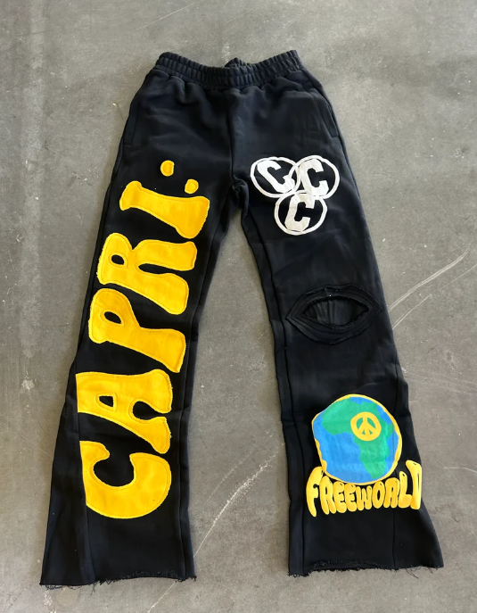 Project Capri Flared Sweats  Yellow