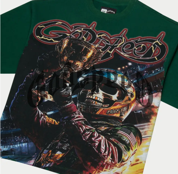 God Speed Podium Dreams  Tee (Green)